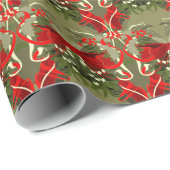 Nostalgic Mistletoe and Holly Christmas ラッピングペーパー (ロールコーナー)