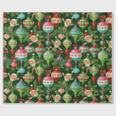 Nostalgic Noel: Elves & Ornaments ラッピングペーパー (フラット)