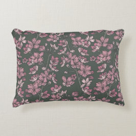 Nostalgic pink floral french country アクセントクッション