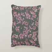 Nostalgic pink floral french country アクセントクッション (裏面(縦))