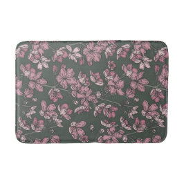 Nostalgic Pink Floral French Country バスマット