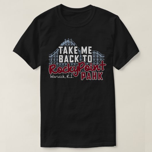 Nostalgic Rocky Point Park, Warwick RI  Tシャツ (デザイン正面)