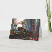 Nostalgic Romantic Victorian Christmas Train シーズンカード (正面)