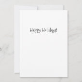 Nostalgic Santa Claus Happy Holidays Flat カード (裏面)
