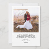 Nostalgic Type First Married Christmas Photo Grid シーズンカード (裏面)