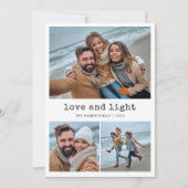 Nostalgic Type | Happy Hanukkah Family Photo Grid シーズンカード (正面)