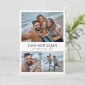 Nostalgic Type | Happy Hanukkah Family Photo Grid シーズンカード (スタンド正面)