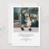 Nostalgic Type | Merry Christmas Family Photo Grid シーズンカード (裏面)