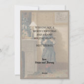 Nostalgic Vintage Child with Christmas Greeting シーズンカード (裏面)