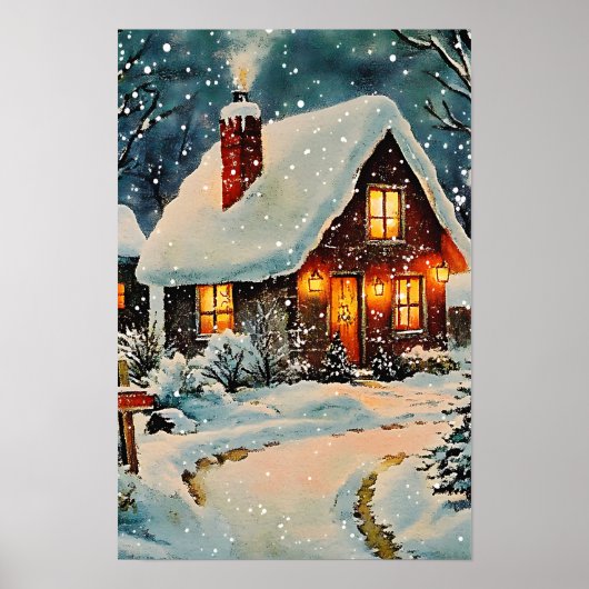 Nostalgic Vintage Christmas Home ポスター (正面)