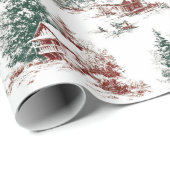 Nostalgic Vintage Red Green  ラッピングペーパー (ロールコーナー)
