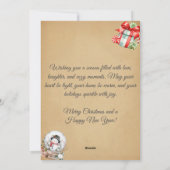 Nostalgic Vintage Retro Style Christmas Card シーズンカード (裏面)
