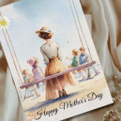 Nostalgic Watercolor Mother's Day カード