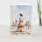 Nostalgic Watercolor  Mother's Day カード (正面)