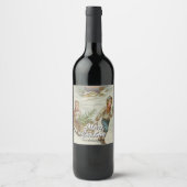 Nostalgic Winter Sleigh Ride Wine Label ワインラベル (正面)