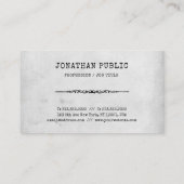 Nostalgyのレトロのクラシックな一見のスタイリッシュなデザインの贅沢 名刺 (裏面)