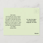 Nosy鹿はあなたを満たすために待つことができない先生注 ポストカード (裏面)