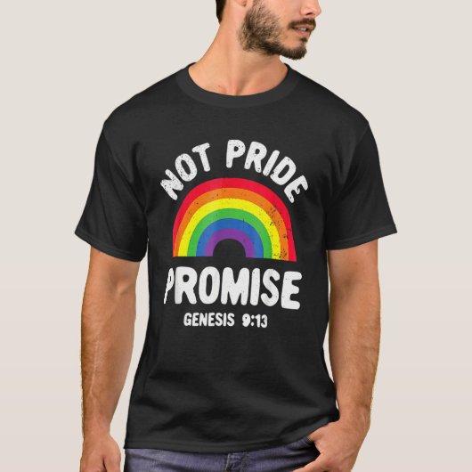 Notプライドpromise Lgbt Christian MenプライドM Tシャツ (正面)