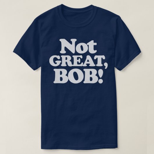 NOT素晴らしボブ Tシャツ (デザイン正面)