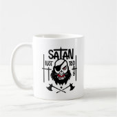 Not おもしろい Today Satan – 拘留 コーヒーマグカップ (左)
