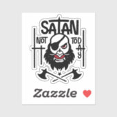 Not おもしろい Today Satan – 拘留 シール (シート)