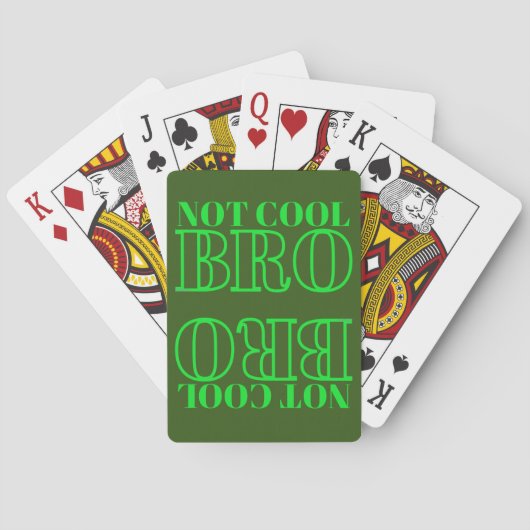NOT クール BRO トランプ (裏面)