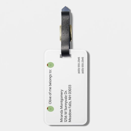 Not 失った Pun荷札 ラゲッジタグ (裏面縦)