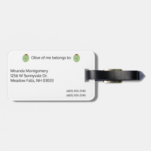 Not 失った Pun荷札 ラゲッジタグ (裏面横)