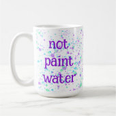 Not 絵を描 Waterおもしろい絵を描（ばちゃばちゃ）跳ねるマグカップ コーヒーマグカップ (左)