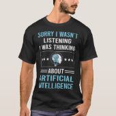 Not 聞's Artificial Intelligence AI Tシャツ (正面)