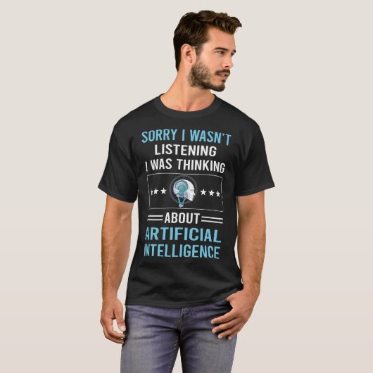 Not 聞's Artificial Intelligence AI Tシャツ (正面フル)