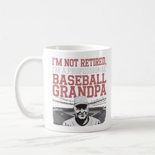 Not 退職した - Just a Baseball Pro コーヒーマグカップ (左)