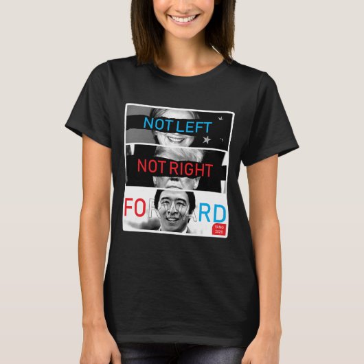 Not 離れ Not Right Andrew Yang 2020 Tシャツ (正面)