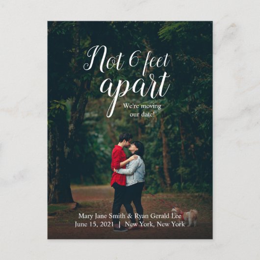 Not 6足アパート | 新しい結婚日付 | 書道 ポストカード (正面)