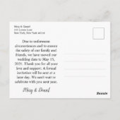 Not 6足Apart結婚's Update日付の保存 ポストカード (裏面)