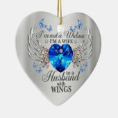 Not A未亡人夫WiThウィングス記念悔やみや弔慰 セラミックオーナメント (右)