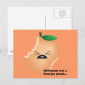 Not-A – ジョージア – ピーチ ポストカード (正面/裏面)