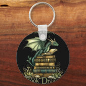 Not a bookworm funny fantasy reading book lovers キーホルダー (正面)