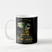 Not a bookworm funny fantasy reading book lovers コーヒーマグカップ (左)