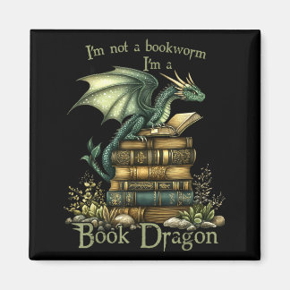 Not a bookworm funny fantasy reading book lovers マグネット
