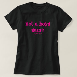 Not A Boys Game 太字ピンク Tシャツ