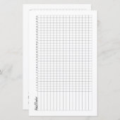 Not a Bullet Journal Half Page Clusion Tracker (正面/裏面)