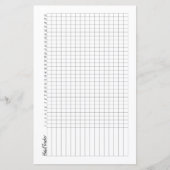 Not a Bullet Journal Half Page Clusion Tracker (正面)