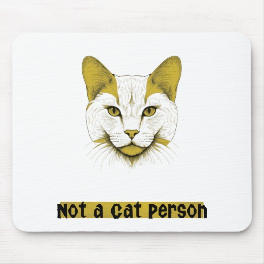 Not a Cat Person - Cat Design - Mousepad マウスパッド (正面)