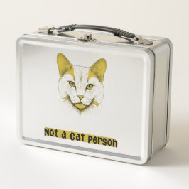 Not a Cat Person Lunch Box メタルランチボックス