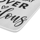 Not a Day Over Fabulous – Funny Birthday Quote カッティングボード (角)