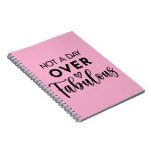 Not a Day Over Fabulous – Funny Birthday Quote ノートブック (右側)