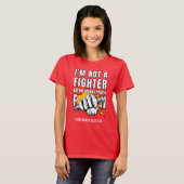 NOT A FIGHTER 作者 ライター NaNoWriMo Tシャツ (正面フル)