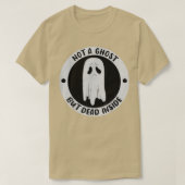 Not A Ghost But Dead Insinde Sadness Unhappy Hallo Tシャツ (デザイン正面)