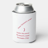 Not a Grinch Justフェスティバルに挑戦する休日おもしろい 缶クーラー (缶裏面)